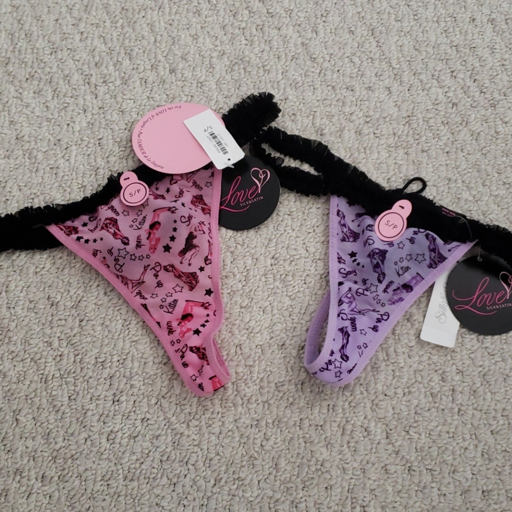 SILK & SATIN thongs